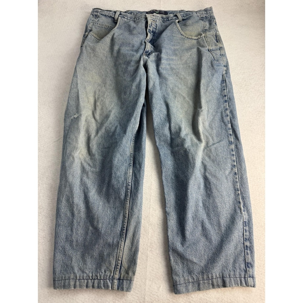 Vintage Guess Pascal 075 Jeans Mens 42x31* Blue Relaxed Tapered Denim Made USA